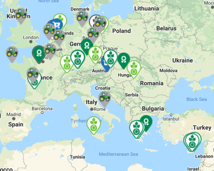 New Interactive Map Featuring Vegan Organic Farms in Europe – VEGCONOMIST 08.10.2020