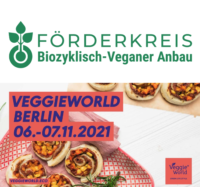 VeggieWorld Berlin – November 6th 2021, 12pm – lecture on Biocyclic Vegan Agriculture by Axel Anders